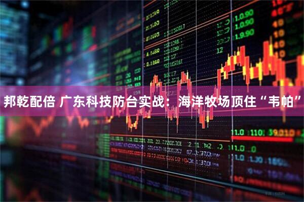 邦乾配倍 广东科技防台实战：海洋牧场顶住“韦帕”